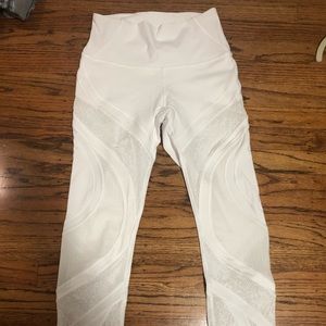 White Lace Lulu Leggings